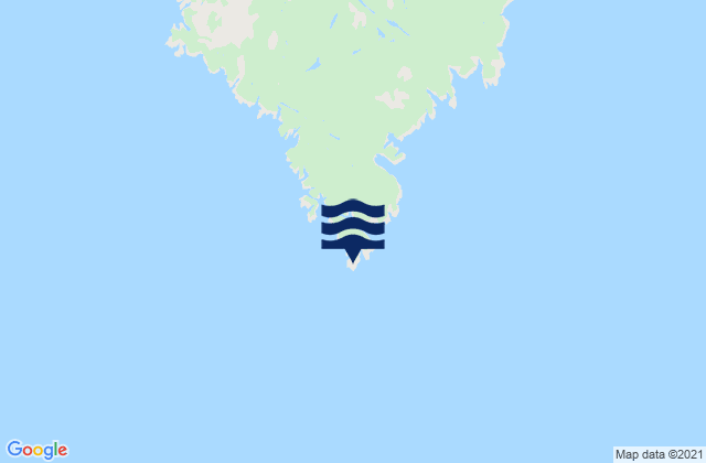 Mappa delle maree di Price Island, Canada