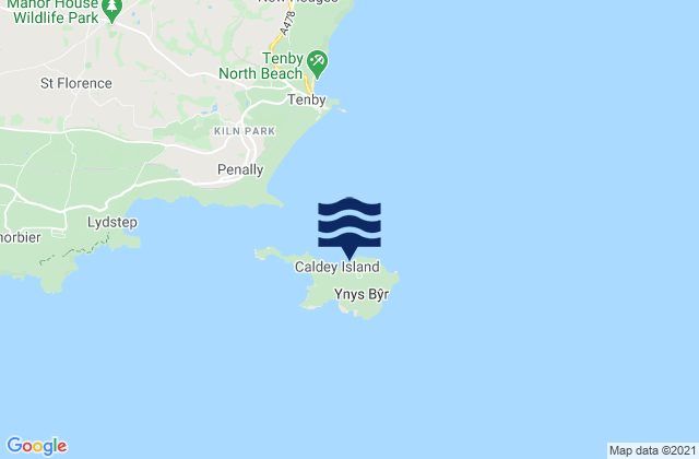 Mappa delle maree di Priory Bay Beach, United Kingdom