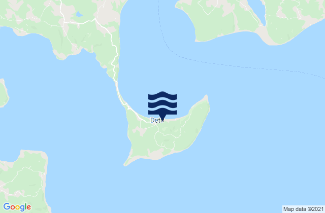 Mappa delle maree di Promontorio Detif, Chile