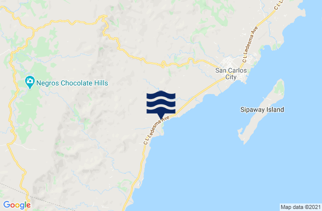 Mappa delle maree di Prosperidad, Philippines