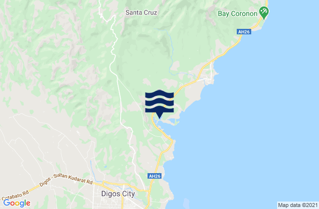 Mappa delle maree di Province of Davao del Sur, Philippines