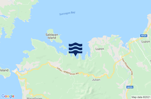 Mappa delle maree di Province of Sorsogon, Philippines