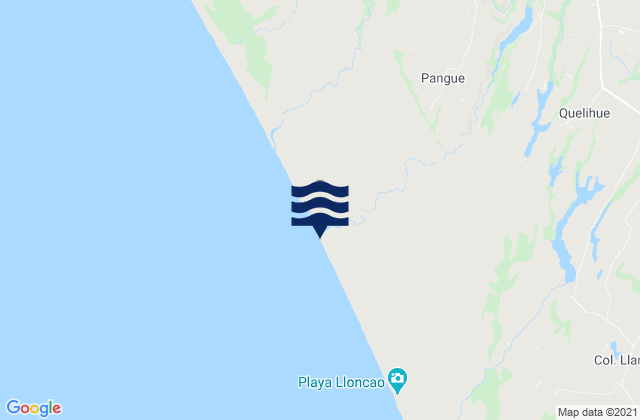 Mappa delle maree di Provincia de Arauco, Chile