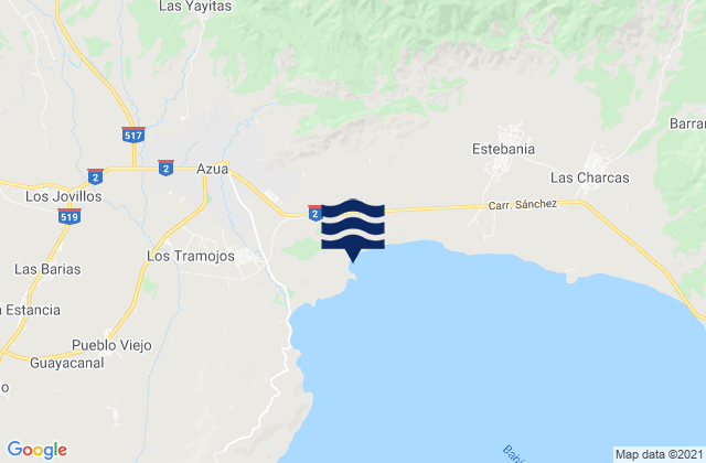 Mappa delle maree di Provincia de Azua, Dominican Republic