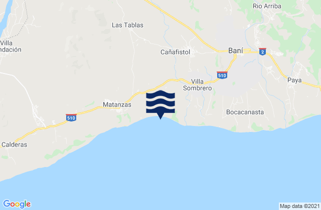 Mappa delle maree di Provincia de Peravia, Dominican Republic