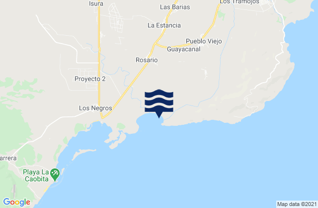 Mappa delle maree di Pueblo Viejo, Dominican Republic