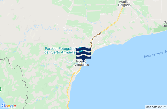 Mappa delle maree di Puerto Armuelles, Panama
