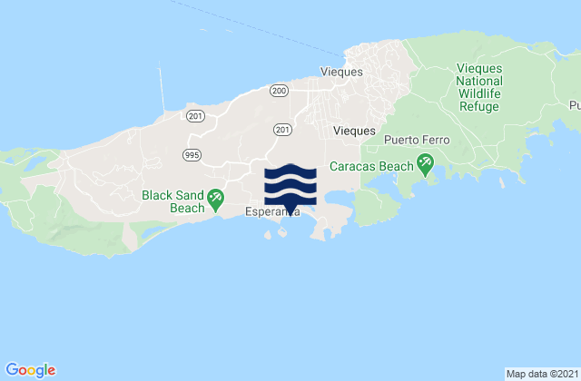Mappa delle maree di Puerto Real Barrio, Puerto Rico