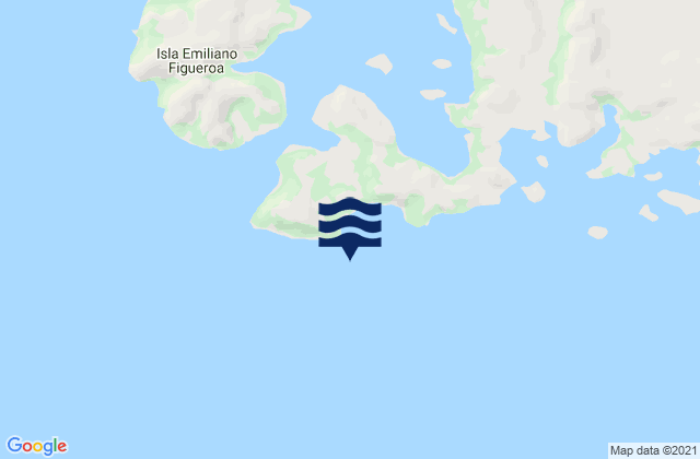 Mappa delle maree di Puerto Tamar, Chile