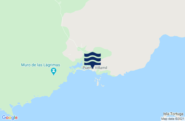 Mappa delle maree di Puerto Villamil, Ecuador