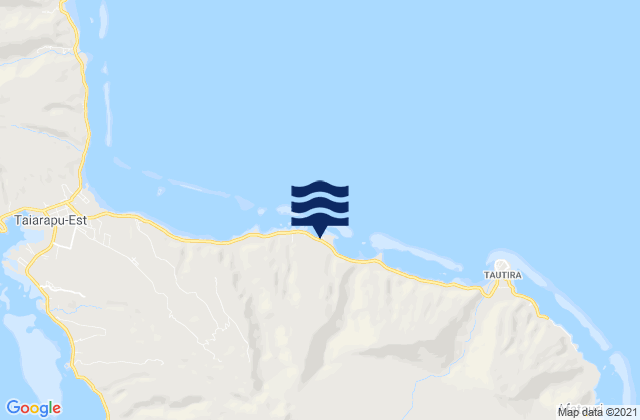 Mappa delle maree di Pueu, French Polynesia