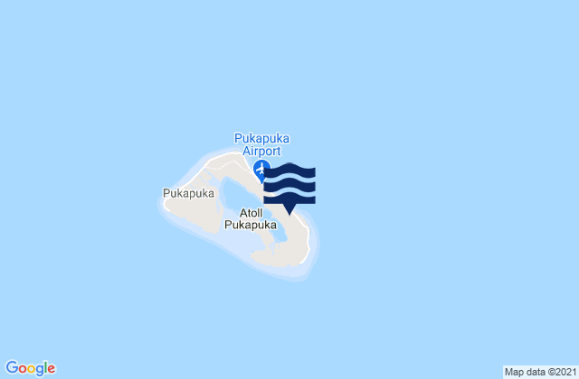 Mappa delle maree di Pukapuka, French Polynesia