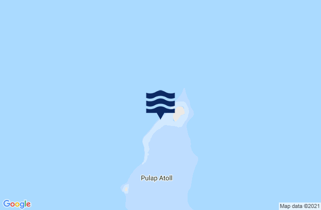 Mappa delle maree di Pulap Atoll, Micronesia