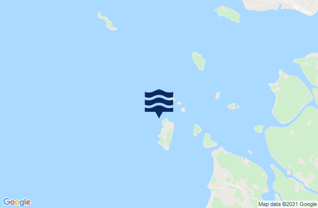 Mappa delle maree di Pulo Kenipaan (Gelam Str), Indonesia
