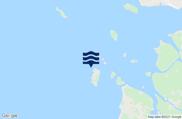 Mappa delle maree di Pulo Kenipaan Gelam Strait, Indonesia