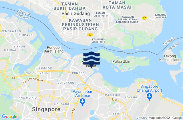 Mappa delle maree di Punggol Fishing Port, Singapore