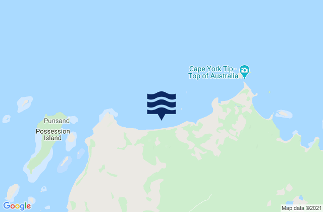 Mappa delle maree di Punsand Bay, Australia