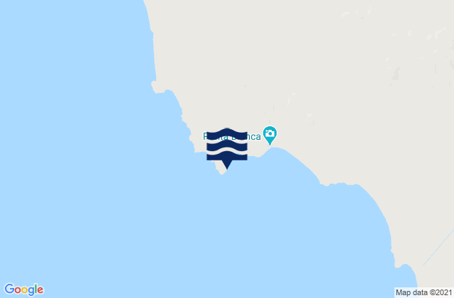Mappa delle maree di Punta Blanca, Mexico