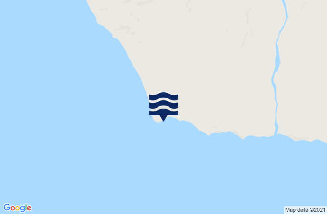 Mappa delle maree di Punta Canoas, Mexico