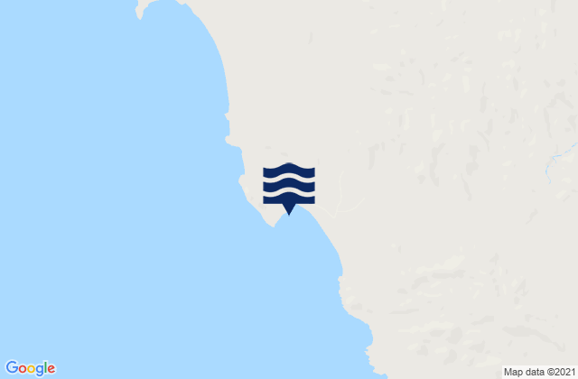 Mappa delle maree di Punta Negra, Mexico