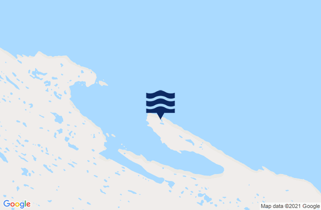 Mappa delle maree di Purfur Cove, Canada