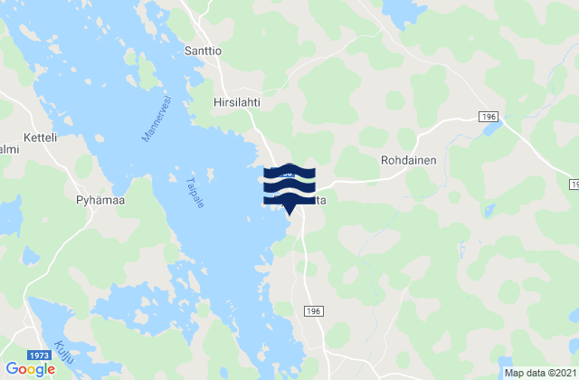 Mappa delle maree di Pyhäranta, Finland