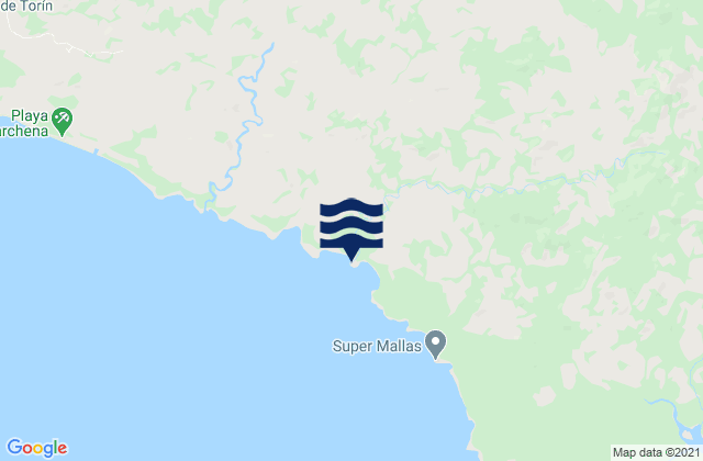 Mappa delle maree di Pásiga, Panama