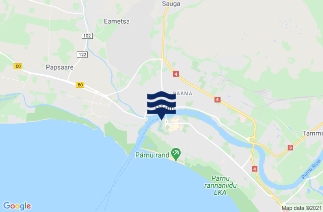 Mappa delle maree di Pärnu, Estonia