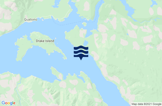 Mappa delle maree di Quatsino Sound, Canada