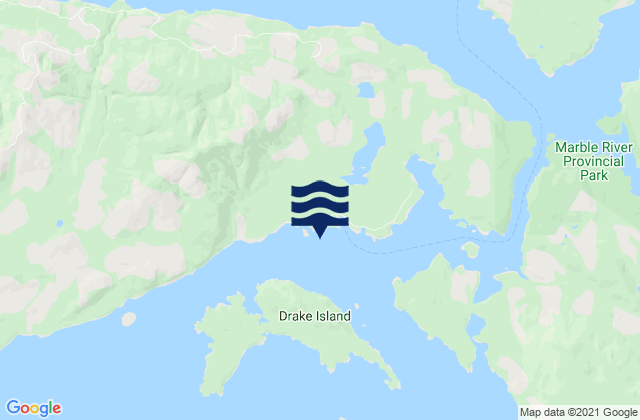 Mappa delle maree di Quatsino Village, Canada