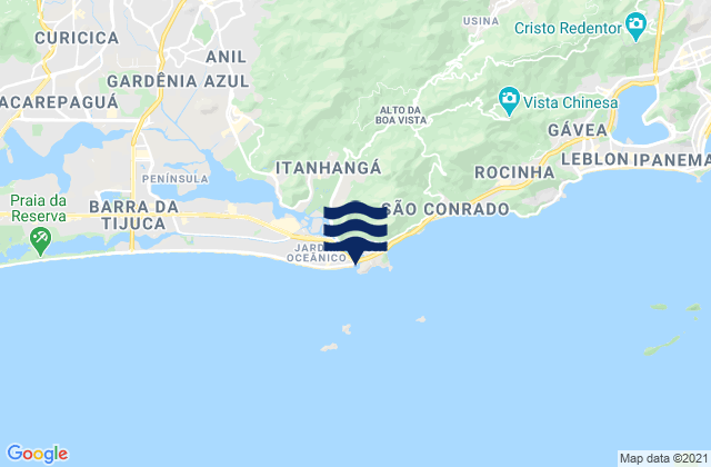 Mappa delle maree di Quebra Mar, Brazil