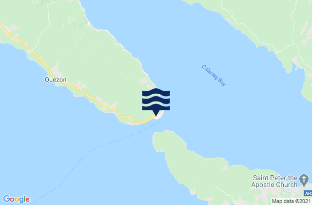 Mappa delle maree di Quezon, Philippines