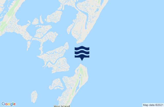 Mappa delle maree di Quinby Inlet entrance, United States