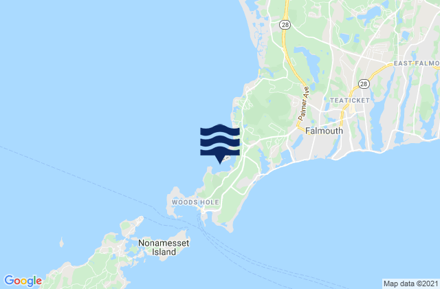 Mappa delle maree di Quissett Harbor, United States