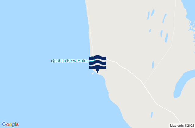 Mappa delle maree di Quobba Lighthouse, Australia