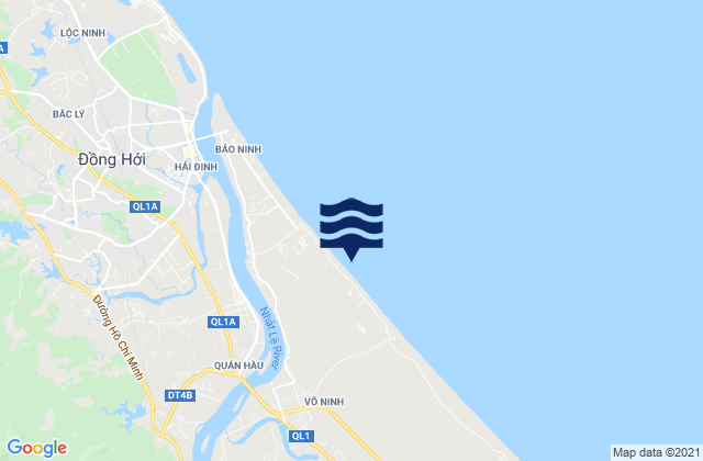 Mappa delle maree di Quán Hàu, Vietnam