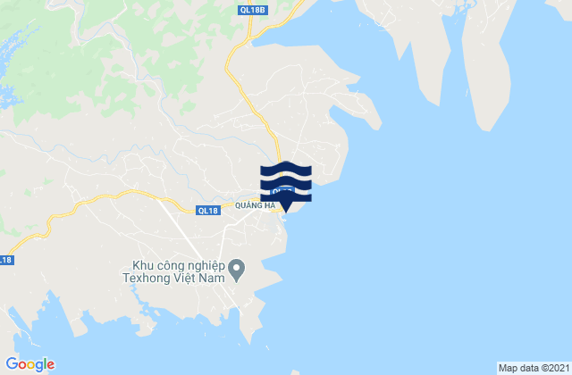Mappa delle maree di Quảng Hà, Vietnam
