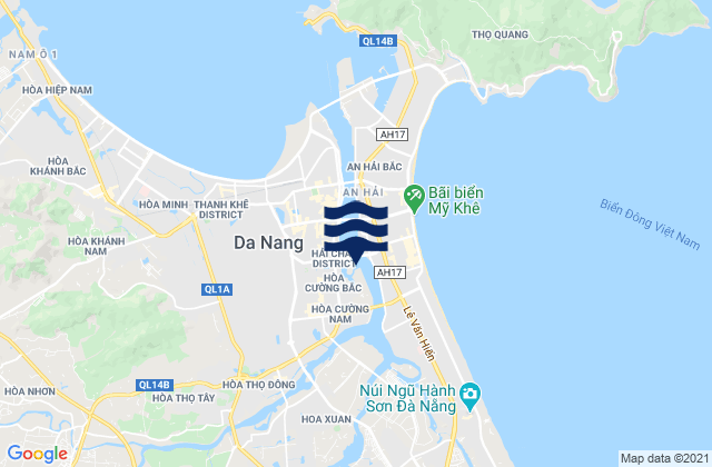 Mappa delle maree di Quận Hải Châu, Vietnam