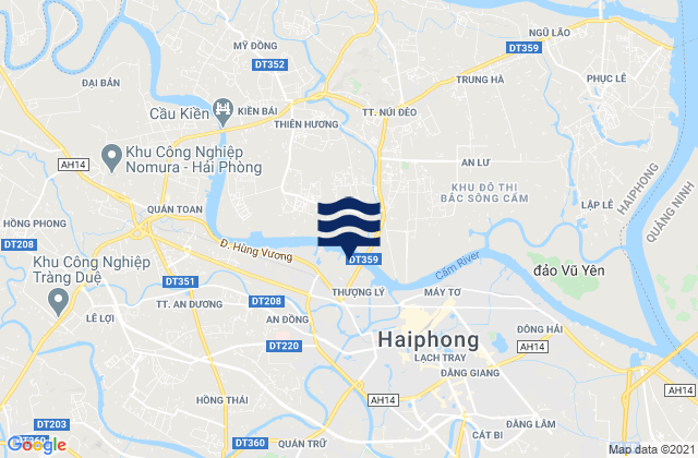 Mappa delle maree di Quận Hồng Bàng, Vietnam