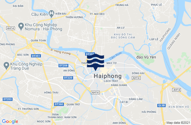 Mappa delle maree di Quận Lê Chân, Vietnam