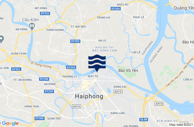 Mappa delle maree di Quận Ngô Quyền, Vietnam