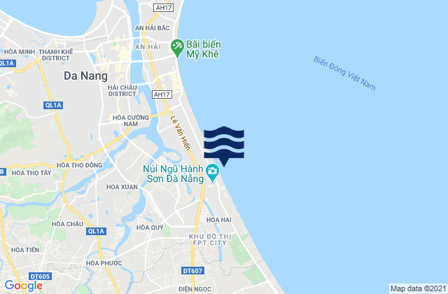 Mappa delle maree di Quận Ngũ Hành Sơn, Vietnam