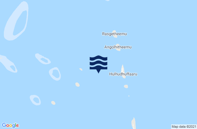 Mappa delle maree di Raa Atholhu, Maldives