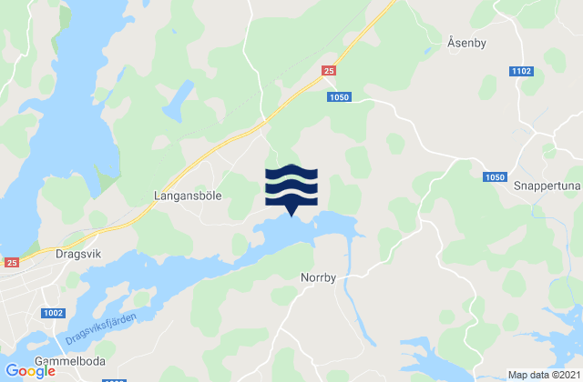 Mappa delle maree di Raaseporin, Finland