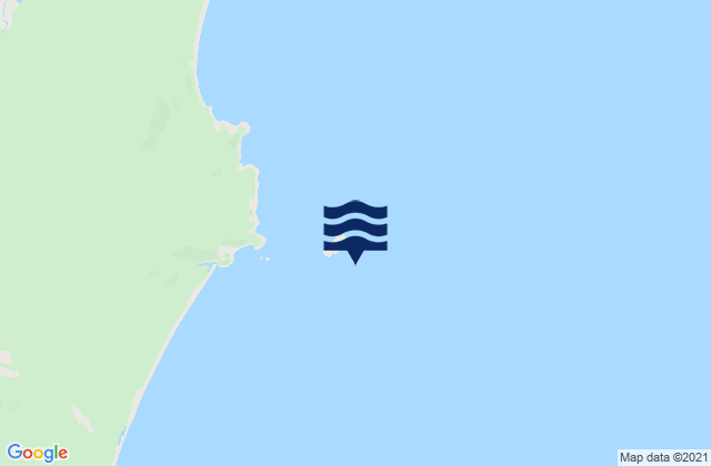 Mappa delle maree di Rabbit Island, Australia