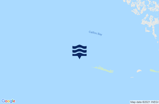 Mappa delle maree di Raccoon Point (Caillou Bay), United States