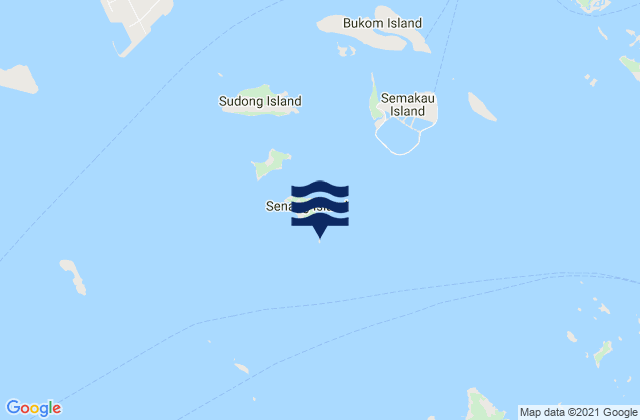 Mappa delle maree di Raffles Lighthouse, Singapore