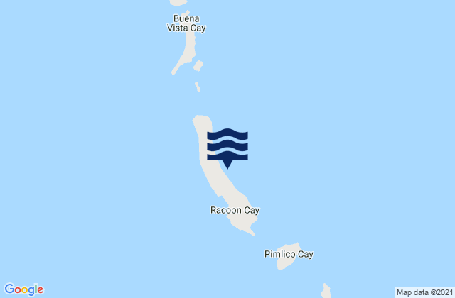 Mappa delle maree di Ragged Island District, Bahamas