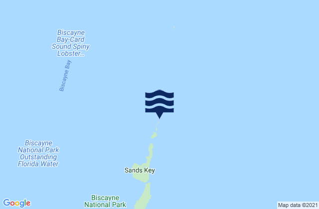 Mappa delle maree di Ragged Keys (Biscayne Bay), United States