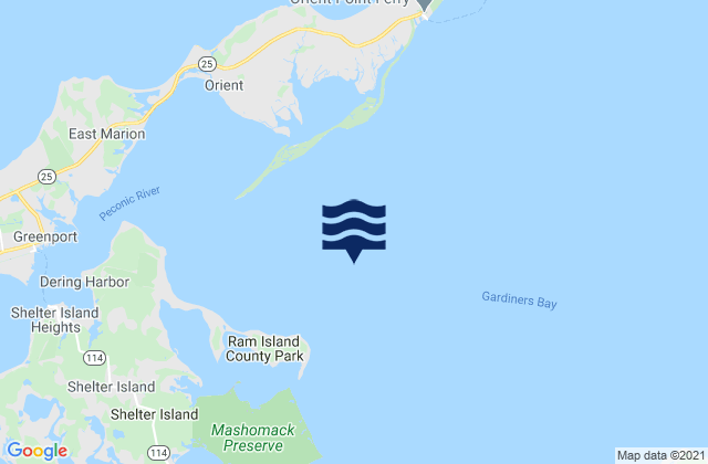 Mappa delle maree di Ram Island 1.4 miles NNE of, United States
